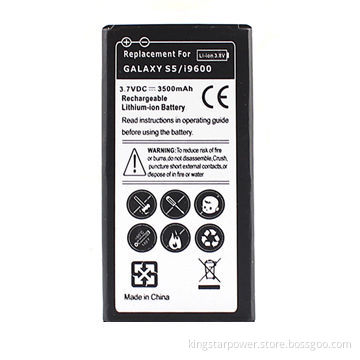 Mobile Phone Battery for Samsung Galaxy S5 S 5 SV I9600 i9600, Li-ion, Internal Replacement/3500mAh